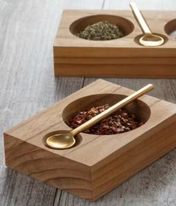 Bol décoratif en bois de manguier en métal de haute qualité avec cuillère Bol de voyage de qualité supérieure - Product Image 5