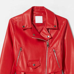 Chaqueta de cuero para mujer de calidad superior 2025, diseño personalizado y chaquetas de cuero para mujer de color para adultos con servicio OEM - Product Image 6