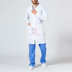 Bata de laboratorio abotonada Bata de laboratorio médico profesional para hospital - Product Image 2