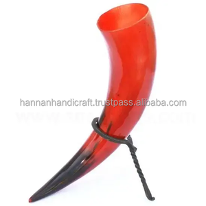 Corne à boire viking, design antique, corne à boire médiévale avec support, corne à boire en buffle personnalisée - Product Image 2