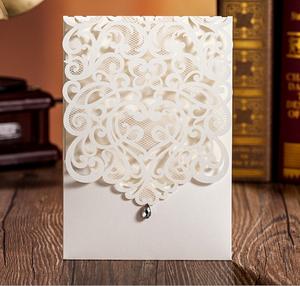 Bleu marine argent or rose ivoire <span class=keywords><strong>diamant</strong></span> gemme fleur rose découpée au laser carte d'invitation <span class=keywords><strong>de</strong></span> mariage poche douce 16 invitations <span class=keywords><strong>de</strong></span> Quinceanera - Product Image 6