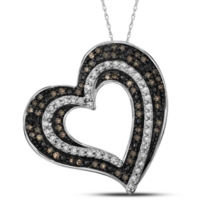 S925 argent Couple Style argent Sterling Moissanite diamant coeur pendentif Hip Hop bijoux cadeau pour les femmes - Product Image 1