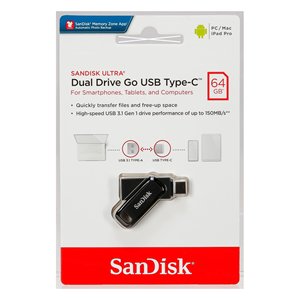 Promotional <b>USB</b> <b>Flash</b> <b>Drive</b> 64GB Dual <b>Drive</b> Go Black-<b>USB</b> Type a & Type C - Product Image 2