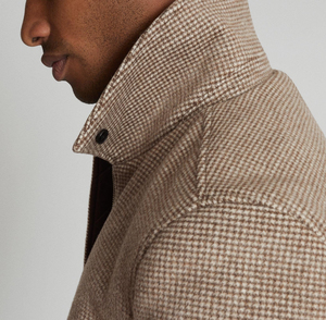 Veste en daim trucker pour homme, doublure épaisse en polaire shearling, impression de logo personnalisée pour l'hiver, service OEM - Product Image 3