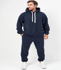 Ensemble de Survêtement d'Hiver de Qualité Supérieure pour Homme Imprimé Solide Polaire Écologique Sweat à Capuche avec Fermeture Éclair Coupe-Vent Joggers Grande Taille - Product Image 6
