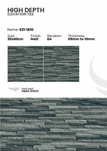 Carreaux muraux extérieurs en porcelaine 300x600mm Revêtement de façade - Product Image 3