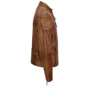 Chaquetas de cuero lisas teñidas y de secado rápido para hombre Chaquetas de cuero para hombre con logotipo personalizado al precio más bajo de venta Chaquetas de cuero para hombre - Product Image 4