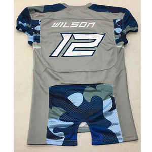 Kivotech, fabricant pakistanais, nouveau design, uniforme de football américain durable, short brodé, 100% polyester, ensembles de maillots - Product Image 1