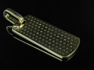 Hip Hop estilo Moissanite diamante Studedd en 925 colgante de plata joyería personalizada collar encanto para hombres - Product Image 3