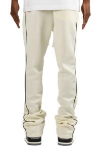 Ensemble de survêtement unisexe pour homme avec pantalon évasé et sweat à capuche imprimé plumes, en toile, décontracté, pour l'hiver - Product Image 3