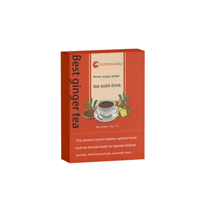 Dropshipping Herbal Tea for Women Brown Sugar Ginger Matrimony Vine Rose Petals Relieves Period Pain Packaged in Box