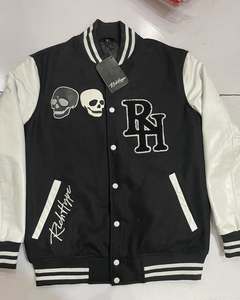 เสื้อแจ็กเก็ตแบบสตรีทแวร์สำหรับผู้ชายปกตั้งสไตล์โลโก้ - Product Image 1