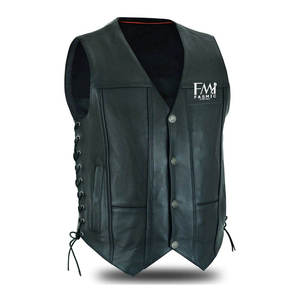 Chaleco de cuero informal para hombre, impermeable, transpirable, de secado rápido, logotipo impreso personalizado, prendas de vestir exteriores de invierno, precio muy bajo - Product Image 1