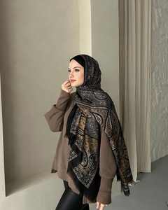 ダイヤモンドシフォンベビー用シートエスニックバンダナプリントヒジャーブイスラム教徒スカーフショール工場カスタマイズデザインサイズロゴパッキング - Product Image 1