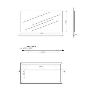 Polished Edge <b>Rectangular</b> 120x60cm Vanity Wall <b>Mirror</b> - Product Image 5