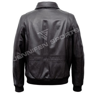 2026 printemps motard moto veste hommes véritable peau de vache lisse en cuir à l'intérieur du col fourrure avant poches à l'intérieur coton doublure - Product Image 4
