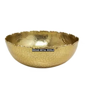 Handmade Hammered Stainless Steel Bowl Set 2 Eco-Friendly Home Dining Table Decorative Serving Bowl for <b>Weddings</b> <b>Chocolate</b> - Product Image 4