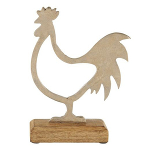 Metal <b>Easter</b> Fish Silver Design Sculptures With Wooden Base Decorative Fish Shapes Christmas Ornaments - Product Image 5