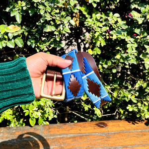 เข็มขัดโปโลหนังควายทำมือ, เข็มขัดโลโก้โก้35มม. ปรับแต่งสีได้ - Product Image 6