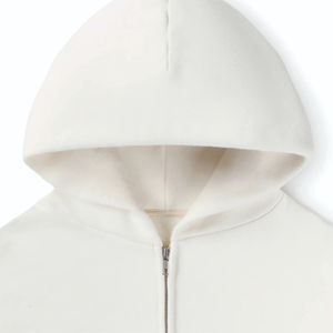 Sweat à capuche zippé d'hiver pour hommes de haute qualité 100% coton lourd 360g respirant séchage rapide décontracté Style de rue - Product Image 3