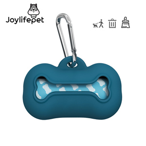 Hupu, bolsa ecológica para caca de perro, almacenamiento de huesos de silicona para caca, pala para recogida de basura, práctico equipaje de mano para eliminación de residuos de mascotas - Product Image 1