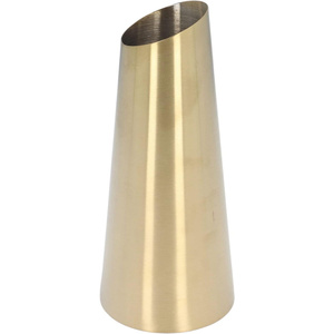 Diseño de bola moderno Base plana Color dorado mate Maceta Jarrones de metal Arreglo de flores Florero Decoración de boda de oro para el hogar - Product Image 2