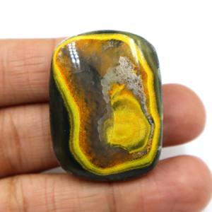 Natural <b>Bumble</b> <b>Bee</b> Jasper Cabochon Gemstone Yellow Jasper Smooth Loose Stone Wholesaler Supplier for <b>Jewelry</b> Stone - Product Image 1