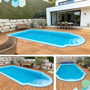Piscina prefabricada profesional de fibra de vidrio, grande, completa, tipo contenedor. - Product Image 3