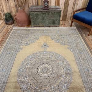 Turkish Rug, Large 6.3x9.9 ft Rug, <b>Brown</b> Bordered Rug - Product Image 4