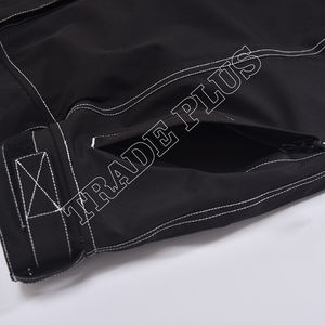 Pantalon de neige noir haute performance avec coutures contrastées blanches Multi-poches cargo Boucles de ceinture Braguette avant et poignets Cinch - Product Image 4