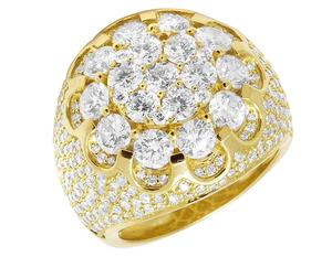 Luxury Iced Out Moissanite <b>Ring</b> <b>for</b> <b>Men</b> Gold Plated 925 <b>Silver</b> Hip Hop Jewelry - Product Image 2