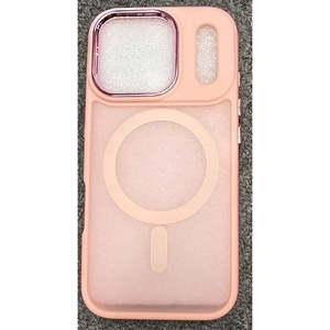เคสใส iPhone 18 Pro 2026, iPhone 17 Pro 2025 พร้อมวงแหวนแม่เหล็ก สีชมพู - Product Image 1