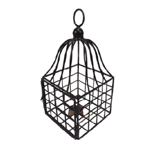 กรงนกลวดโลหะสีดำหรูหราตกแต่งบ้านทำด้วยมือปรับแต่งได้คุณภาพสูงกรงนกโลหะสำหรับตกแต่งสวน - Product Image 2