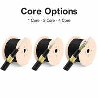 Kabel Serat Optik Tipe Busur FTTH GJYXFCH GJYXCH 1 2 4 Core LSZH PVC G652D G657A1 G657A2 Kabel Luar Ruangan