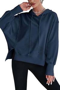 2025 femmes automne vêtements logo personnalisé femmes pull à capuche blanc couleur unie à capuche sweats décontractés - Product Image 4