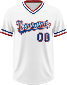 Maillot de Baseball pour hommes de qualité supérieure pull à col en V chemises de sport grande taille sublimé solide imprimé maillot d'équipe T-Shirt - Product Image 1