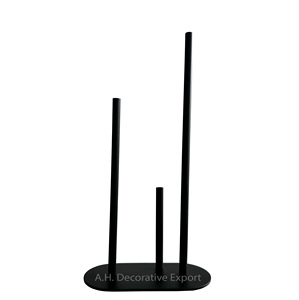 Vase beige blanc à 3 tiges Vase à fleurs de tige de table exquis nouvellement conçu pour mariage et décoration de la maison - Product Image 4