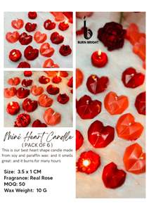 Mini Vela de Corazón, Vela Decorativa Especial de San Valentín para Regalar, al Mejor Precio al por Mayor - Product Image 3