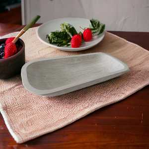 Vela de madera de mango tallada a mano Vintage blanca antigua, cuenco de masa, relleno de cera elegante, decoración vacía para el hogar de Navidad - Product Image 3