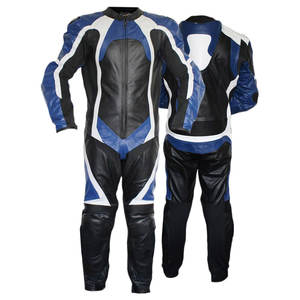 Traje de Motocicleta de Cuero Genuino de Alta Calidad, Impermeable y Resistente al Viento, Talla Grande, Personalizable para Carreras de Autos y Ropa Deportiva - Product Image 5