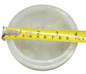 Pot à bonbons en marbre Onyx blanc, pot en marbre Vintage, pot à bonbons en marbre onyx - Product Image 5