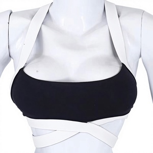 Quick Dry Women's Gym Fitness Yoga Top Comfortable Cross Back Workout Tops Plus Size Soft Sports <b>Bra</b> Hollow Style Active Use - Product Image 1