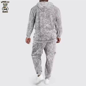 Premium Cotton <b>French</b> Terry Oversized Men <b>Vintage</b> Wash Tracksuits Soft Feel Relaxed Fit Custom Apparel Wholesale Factory Supply - Product Image 2