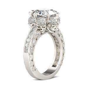 Jeulia Rhodium Plated Sterling Silver Milgrain <b>Skull</b> <b>Ring</b>-Fashionable Luxury Wedding <b>Ring</b> - Product Image 1