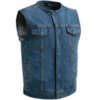 Veste en cuir Paisley toutes saisons de haute qualité Soft Touch imperméable coton Denim hommes grande taille gilets gilets pour extérieur