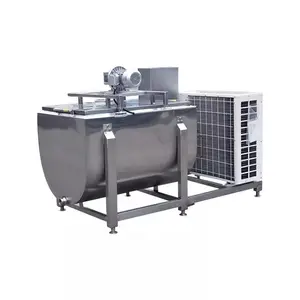 500 Liter Stainless Steel Horizontal Cooling Milk Chilling Tank And Stainless Steel Sanitary Milk Cooling Tank
