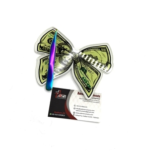 Los Últimos Diseños de Azulejos para Pestañas con Diseño de Dólar Sostenible para Pinzas de Pestañas, Venta al por Mayor, Diseña tus Propios Azulejos de Acrílico Personalizados - Product Image 6