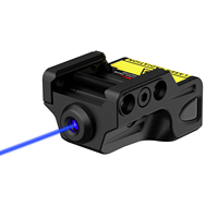 Lampe torche laser à faisceau rouge rechargeable Hongcheng 1002, profil bas, en polymère noir