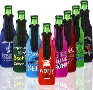 Porte-canettes en néoprène personnalisé avec logo, support de boisson promotionnel, cadeau de fête pour le camping, la plage et les barbecues - Product Image 1