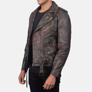 L'usine fournit directement des vestes en cuir en détresse pour hommes 2025 veste d'hiver en détresse hommes en cuir en détresse grande taille - Product Image 6